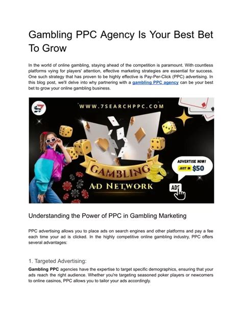 gambling ppc|Gambling PPC .